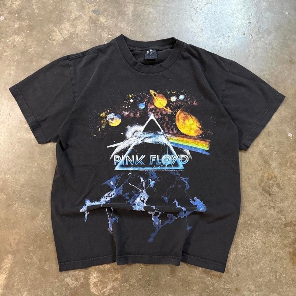 Vintage 2008 Pink Floyd Dark Side Of The Moon Tee Shirt Black Size S